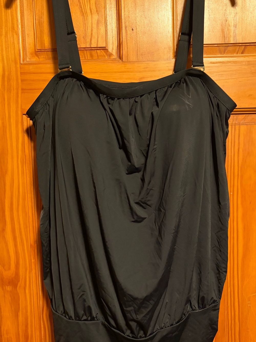 Swimsuits For All Black One-Piece Swim Tankini